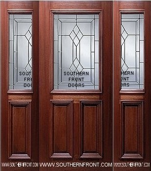 1/2 Lite Entry Doors - Southern Front Door
