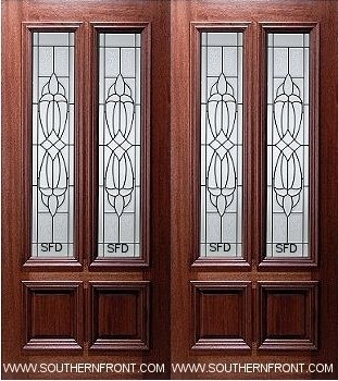 2/3 Twin Lite Entry Doors - Southern Front Door