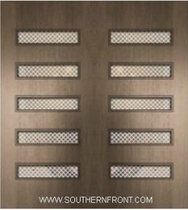 Beverly Mahogany Door with Grille 6 8 Double