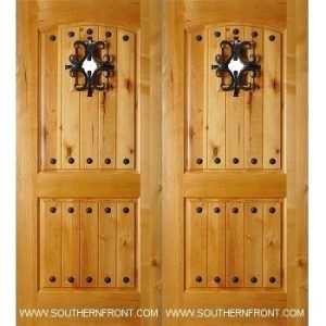 2 Panel Arch with Clavos Speakeasy Double Door