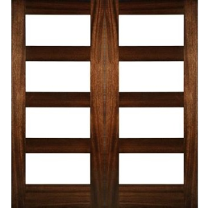 02 Mahogany Contemporary 4 Lite Double