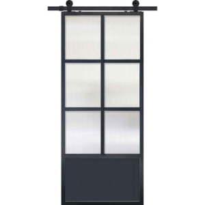 BarnCraft 6 Lite 1 Panel Contemporary Metal Door 7 Tall BD3070LT6 1712 12752