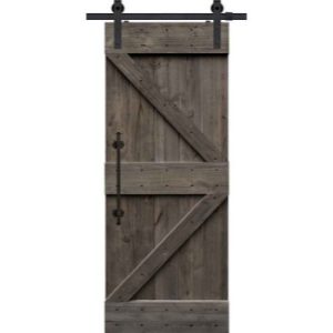 BarnCraft Knotty Alder Double Z Barn Door BDKADZ 1026 80485