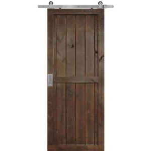 BarnCraft Knotty Alder Two Panel Barn Door BDKA2P 1023 40032