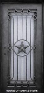 Texas Star Iron Door